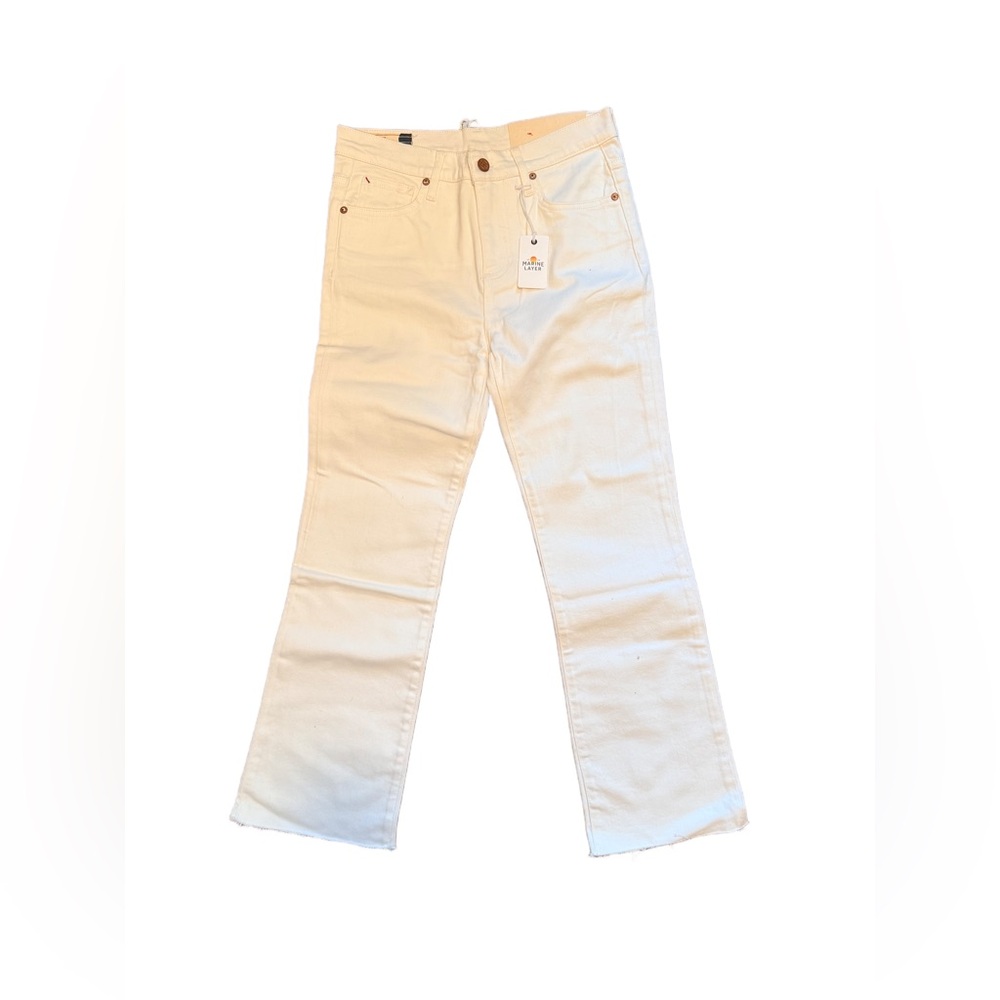 Marine Layer Crop Flare Jean Natural Size 26 NWT